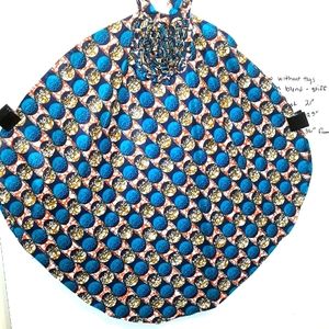 New African Lounge Polka Dot Cotton Blend Dress